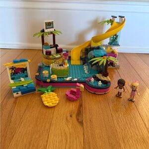 Lego Friends Andrea’s Pool Party with Slide and Figures. EUC.